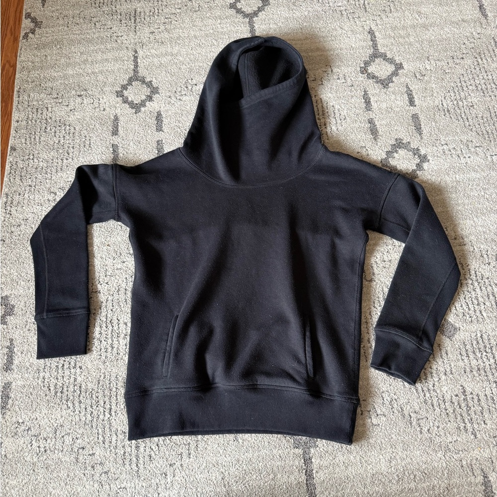 ZYIA Women’s Black Oh So Soft Funnel Neck Sweatshirt